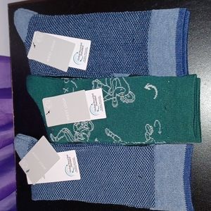 3 New Pairs Men's West Loop Crew Socks Fits Shoe Size 6-12